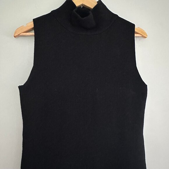 Burgess The Paris Mock Neck Sleeveless Sweater Dress Cotton Cashmere - XS - Picture 3 of 7